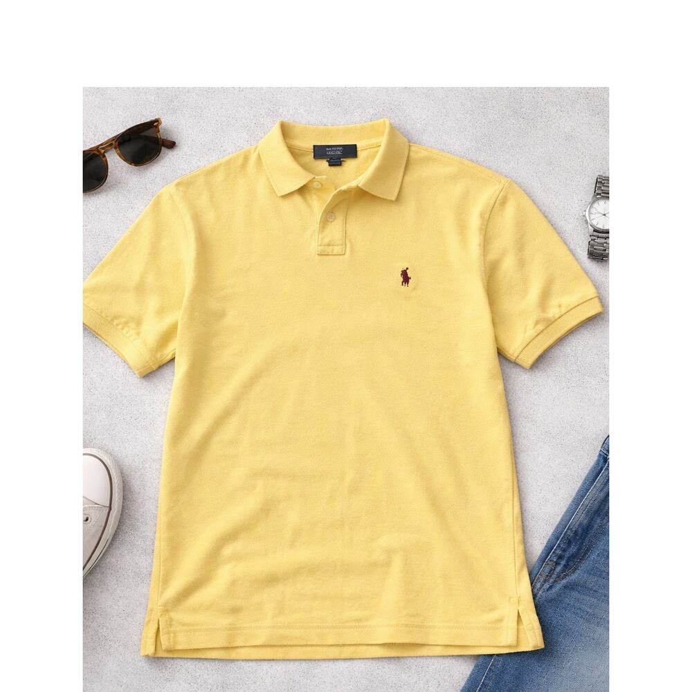 Polo Ralph Lauren Men’s Yellow Polo Shirt Size XL Classic Fit pony logo‎ classic